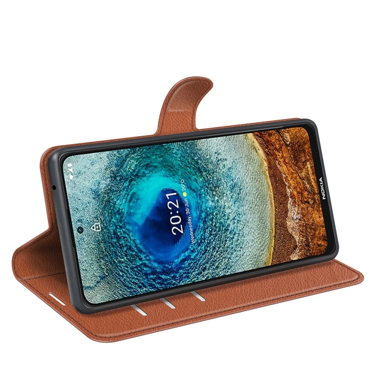 For Nokia X10/X20 Litchi Texture Horizontal Flip Protective Case with Holder & Card Slots & Wallet