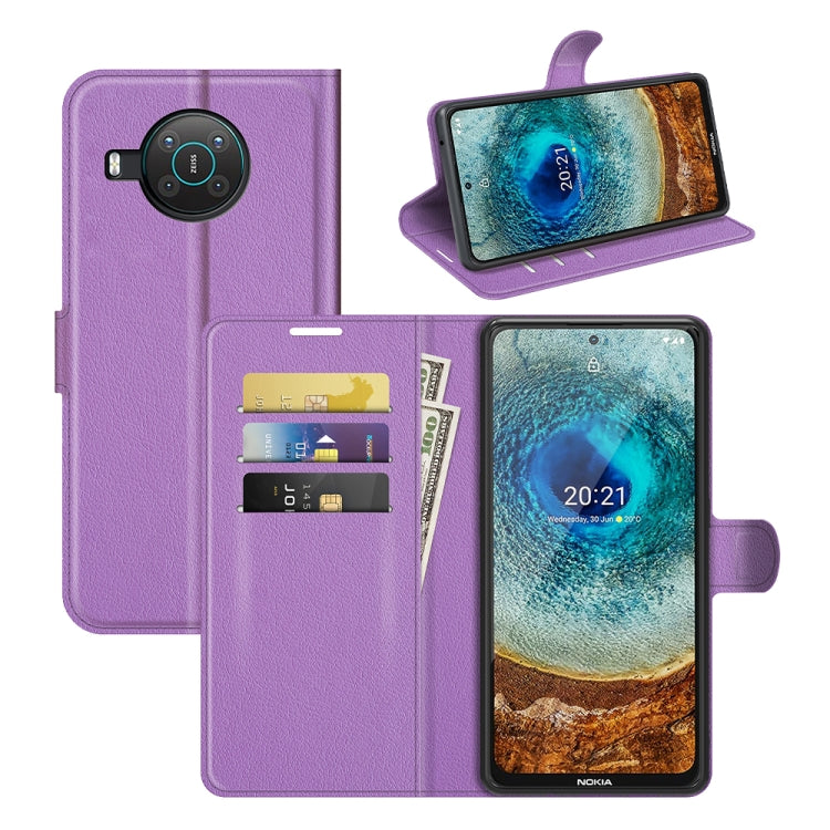 For Nokia X10/X20 Litchi Texture Horizontal Flip Protective Case with Holder & Card Slots & Wallet
