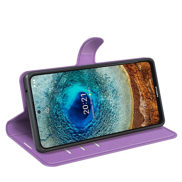 For Nokia X10/X20 Litchi Texture Horizontal Flip Protective Case with Holder & Card Slots & Wallet