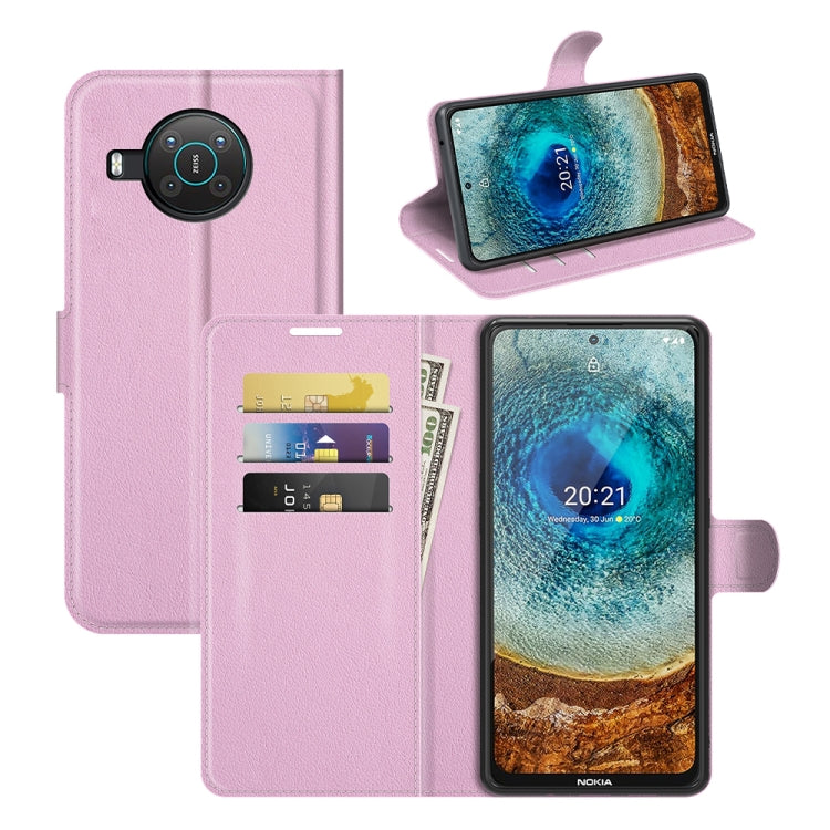 For Nokia X10/X20 Litchi Texture Horizontal Flip Protective Case with Holder & Card Slots & Wallet