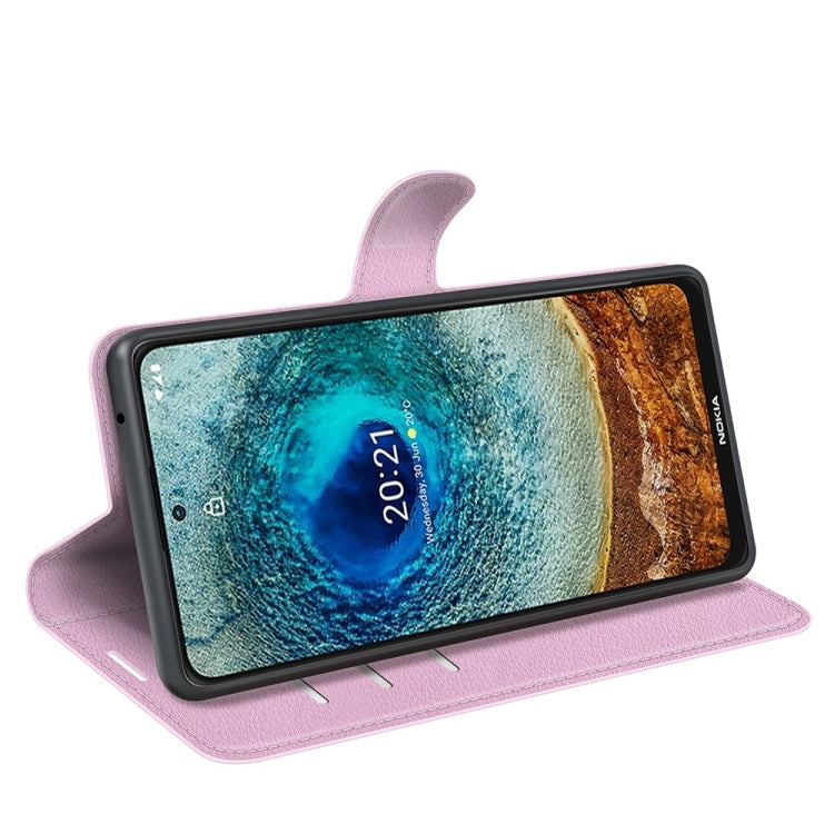 For Nokia X10/X20 Litchi Texture Horizontal Flip Protective Case with Holder & Card Slots & Wallet
