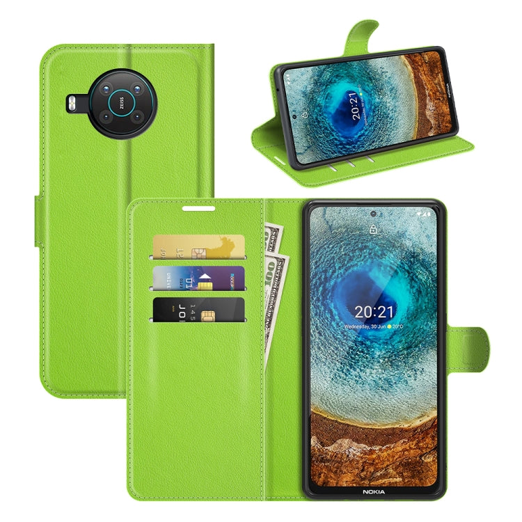 For Nokia X10/X20 Litchi Texture Horizontal Flip Protective Case with Holder & Card Slots & Wallet