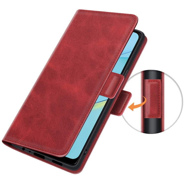For OPPO A54 4G Dual-side Magnetic Buckle Horizontal Flip Leather Case with Holder & Card Slots & Wallet