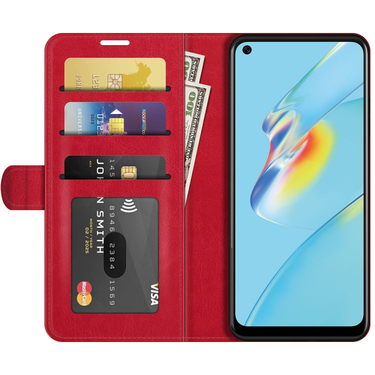 For OPPO A54 4G R64 Texture Single Horizontal Flip Protective Case with Holder & Card Slots & Wallet& Photo Frame