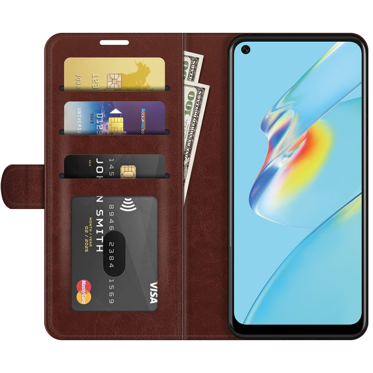 For OPPO A54 4G R64 Texture Single Horizontal Flip Protective Case with Holder & Card Slots & Wallet& Photo Frame