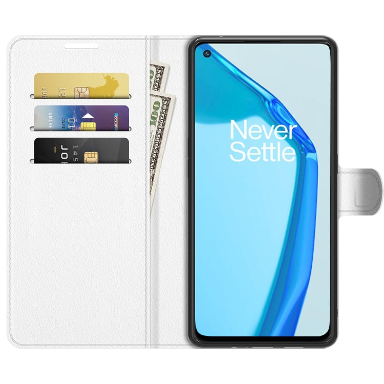 For OnePlus 9R Litchi Texture Horizontal Flip Protective Case with Holder & Card Slots & Wallet