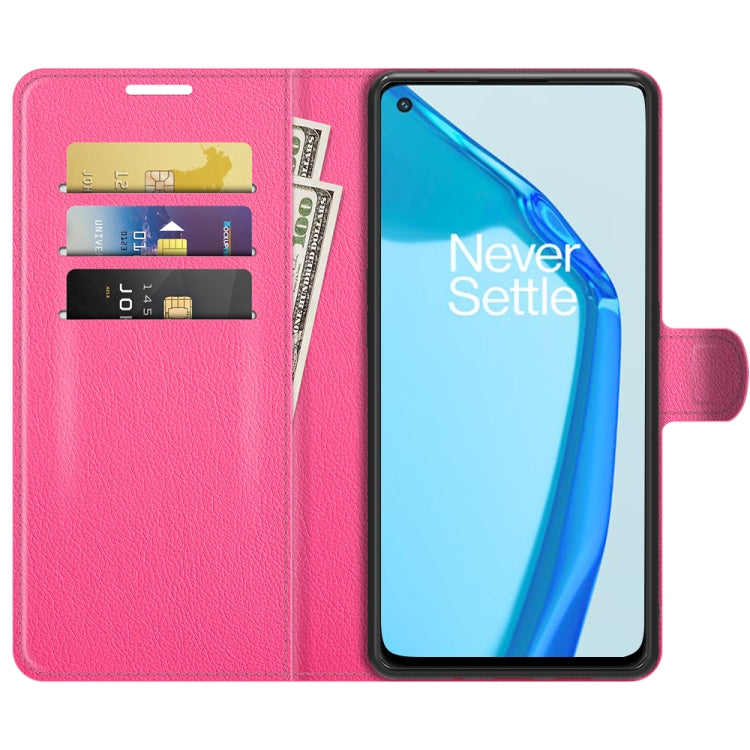 For OnePlus 9R Litchi Texture Horizontal Flip Protective Case with Holder & Card Slots & Wallet