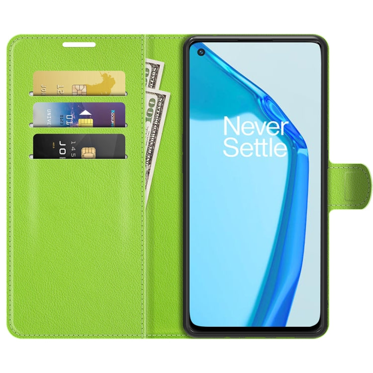 For OnePlus 9R Litchi Texture Horizontal Flip Protective Case with Holder & Card Slots & Wallet
