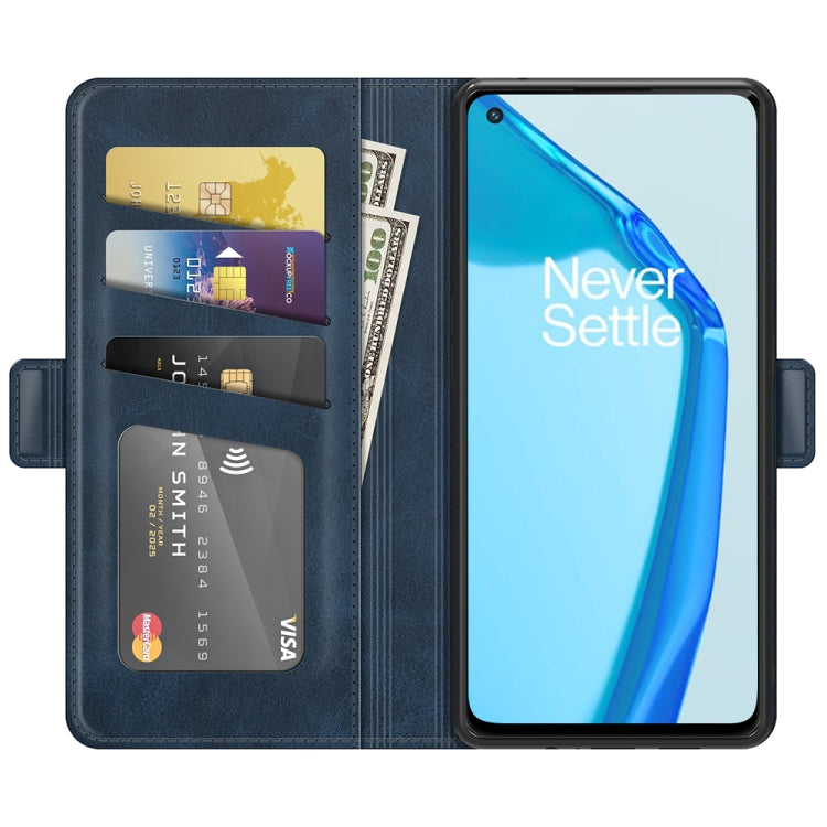 For OnePlus 9R Dual-side Magnetic Buckle Horizontal Flip Leather Case with Holder & Card Slots & Wallet