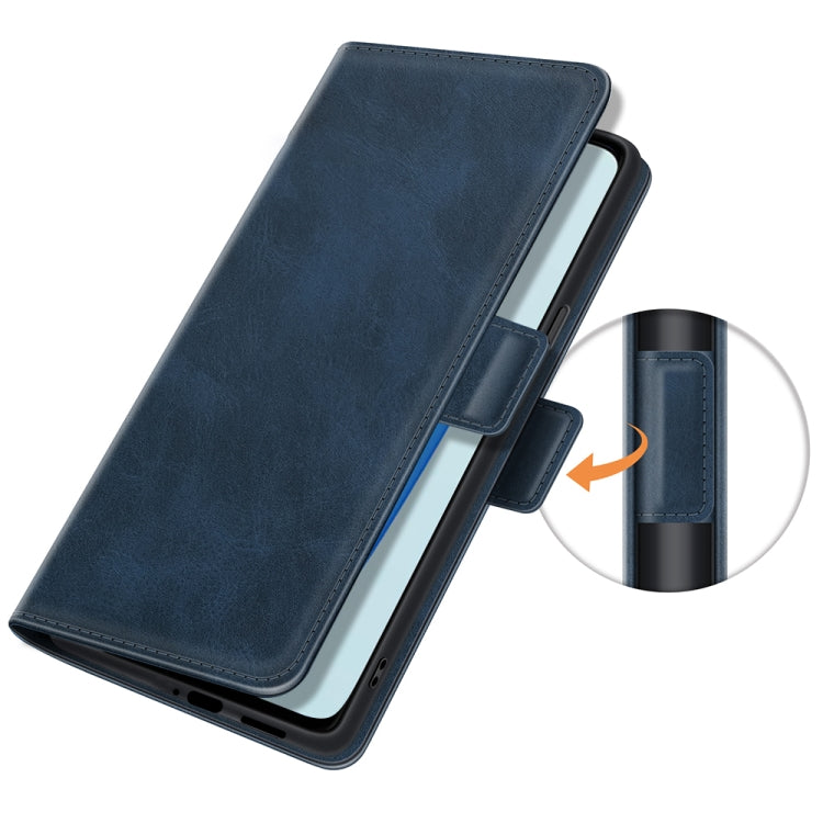 For OnePlus 9R Dual-side Magnetic Buckle Horizontal Flip Leather Case with Holder & Card Slots & Wallet