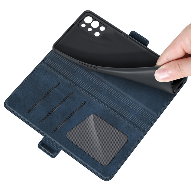 For OnePlus 9R Dual-side Magnetic Buckle Horizontal Flip Leather Case with Holder & Card Slots & Wallet