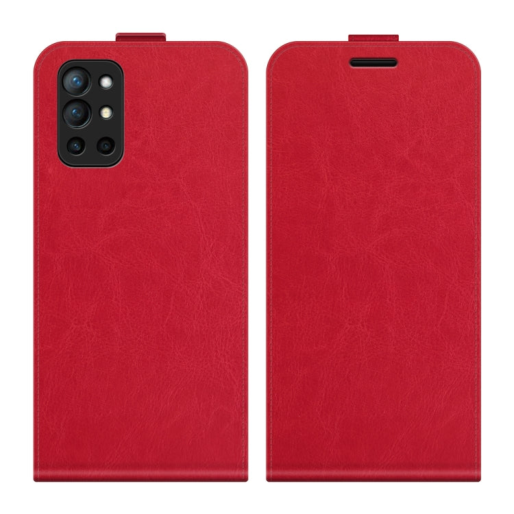 For OnePlus 9R R64 Texture Single Vertical Flip Leather Protective Case with Card Slots & Photo Frame