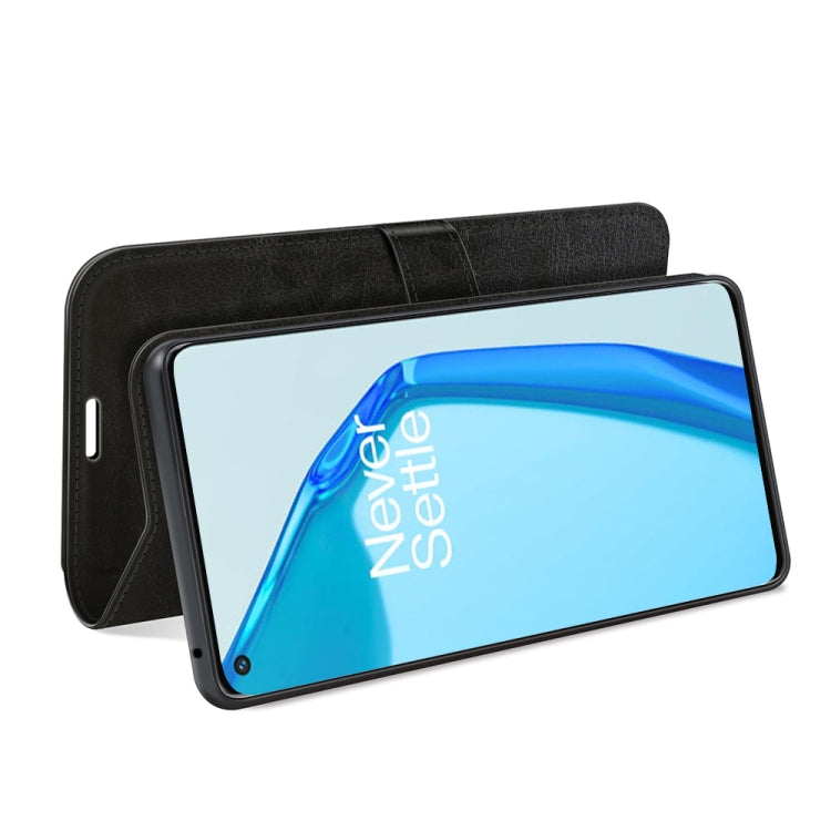For OnePlus 9R R64 Texture Single Horizontal Flip Protective Case with Holder & Card Slots & Wallet& Photo Frame