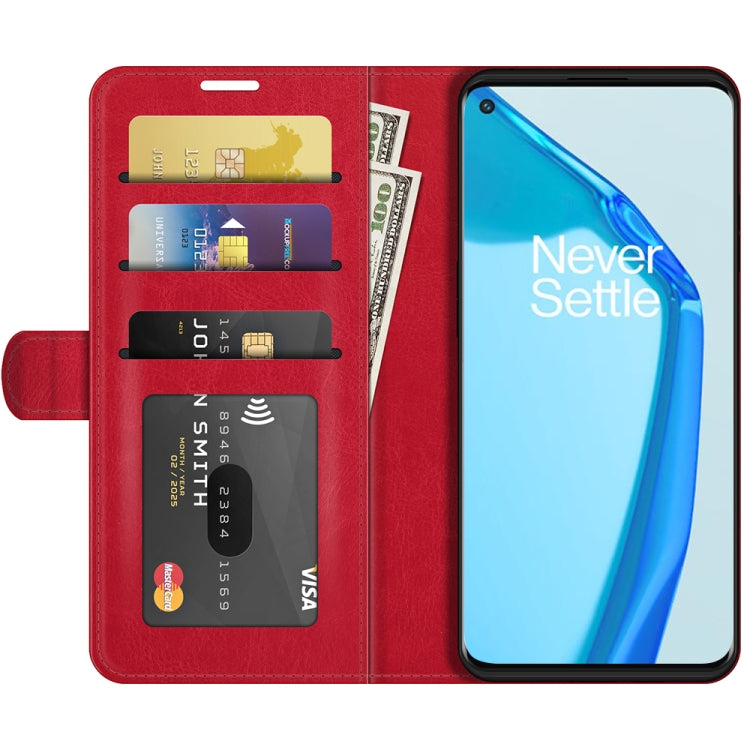 For OnePlus 9R R64 Texture Single Horizontal Flip Protective Case with Holder & Card Slots & Wallet& Photo Frame