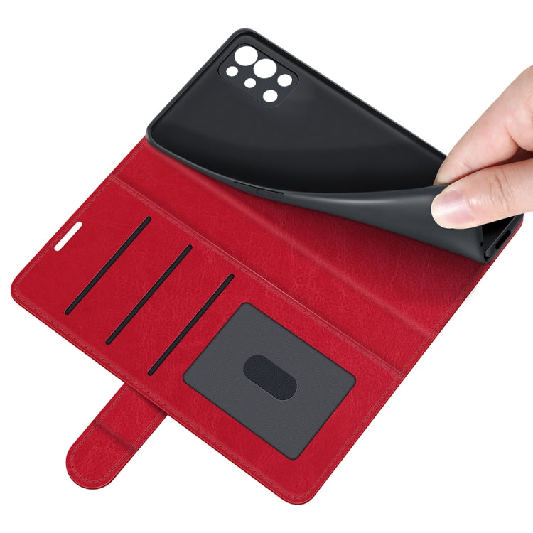 For OnePlus 9R R64 Texture Single Horizontal Flip Protective Case with Holder & Card Slots & Wallet& Photo Frame