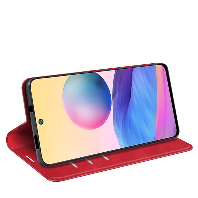 For Xiaomi Note 10 5G / Poco M3 Pro 5G Retro-skin Business Magnetic Suction Leather Case with Holder & Card Slots & Wallet