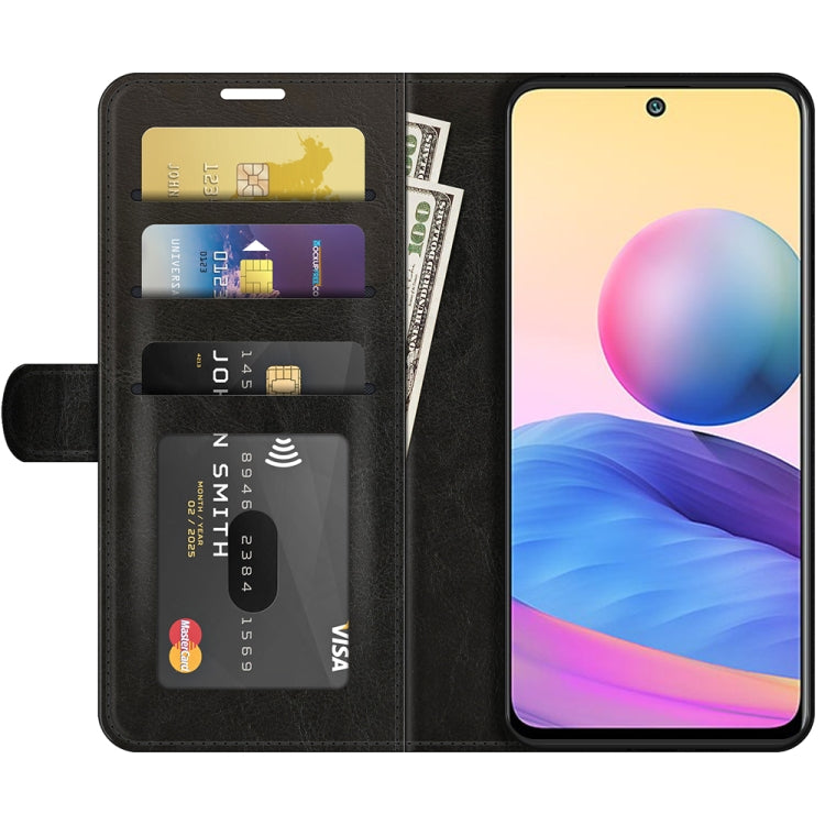 For Xiaomi Redmi Note 10 5G / Poco M3 Pro 5G R64 Texture Single Horizontal Flip Protective Case with Holder & Card Slots & Wallet& Photo Frame