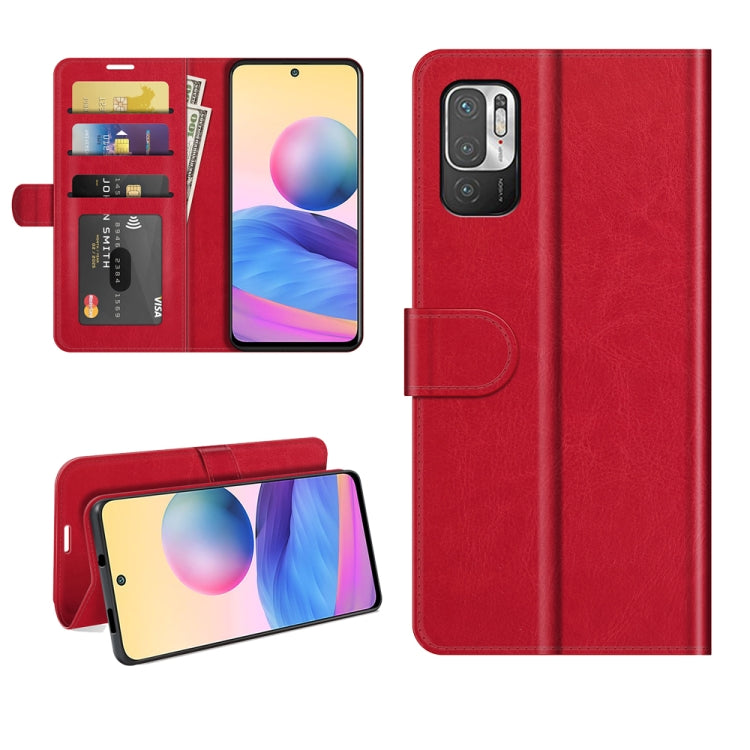 For Xiaomi Redmi Note 10 5G / Poco M3 Pro 5G R64 Texture Single Horizontal Flip Protective Case with Holder & Card Slots & Wallet& Photo Frame