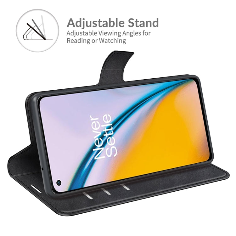 For OnePlus Nord 2 5G Retro Calf Pattern Buckle Horizontal Flip Leather Case with Holder & Card Slots & Wallet