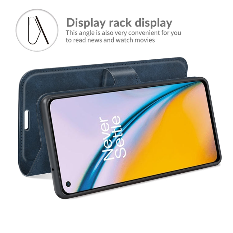 For OnePlus Nord 2 5G Retro Calf Pattern Buckle Horizontal Flip Leather Case with Holder & Card Slots & Wallet