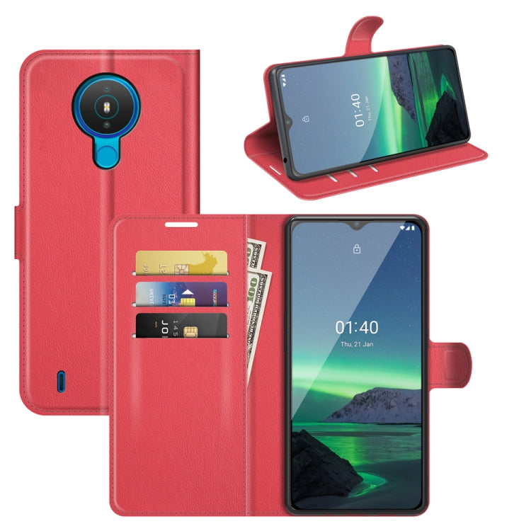 For Nokia 1.4 Litchi Texture Horizontal Flip Protective Case with Holder & Card Slots & Wallet