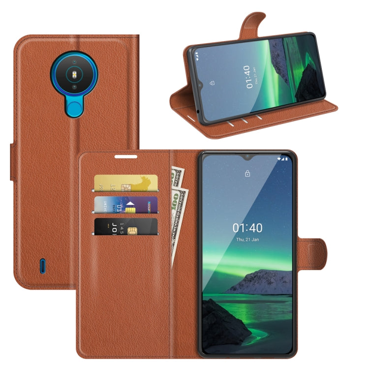 For Nokia 1.4 Litchi Texture Horizontal Flip Protective Case with Holder & Card Slots & Wallet
