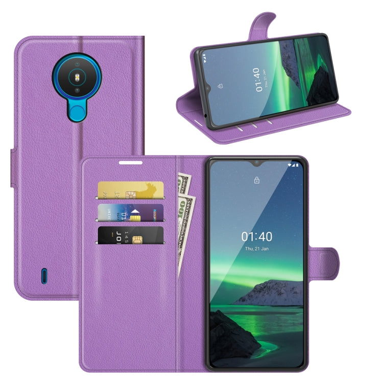 For Nokia 1.4 Litchi Texture Horizontal Flip Protective Case with Holder & Card Slots & Wallet