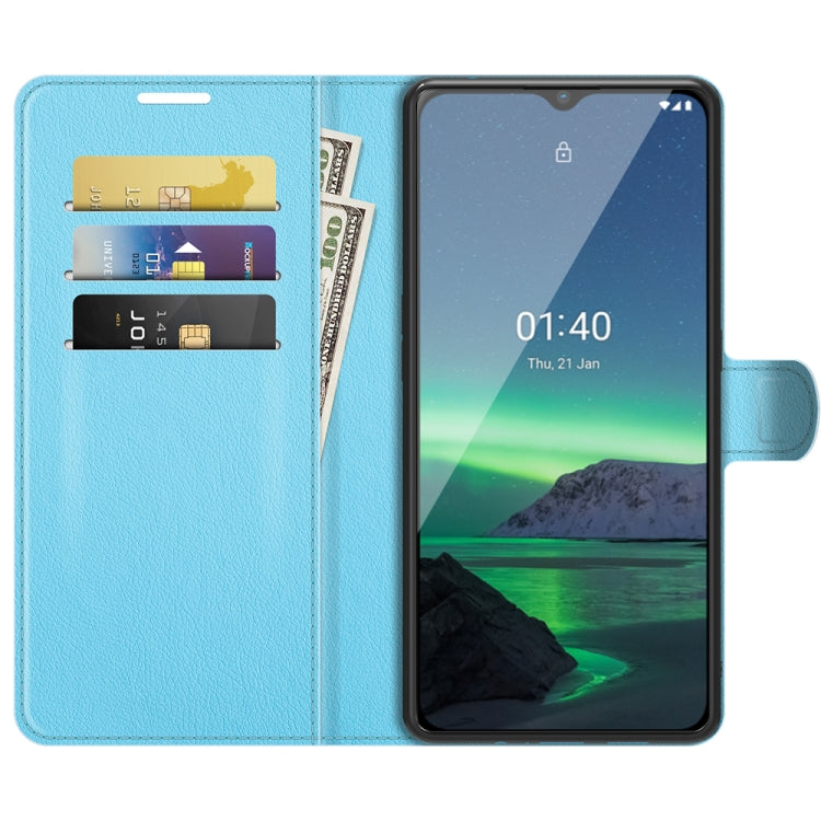 For Nokia 1.4 Litchi Texture Horizontal Flip Protective Case with Holder & Card Slots & Wallet