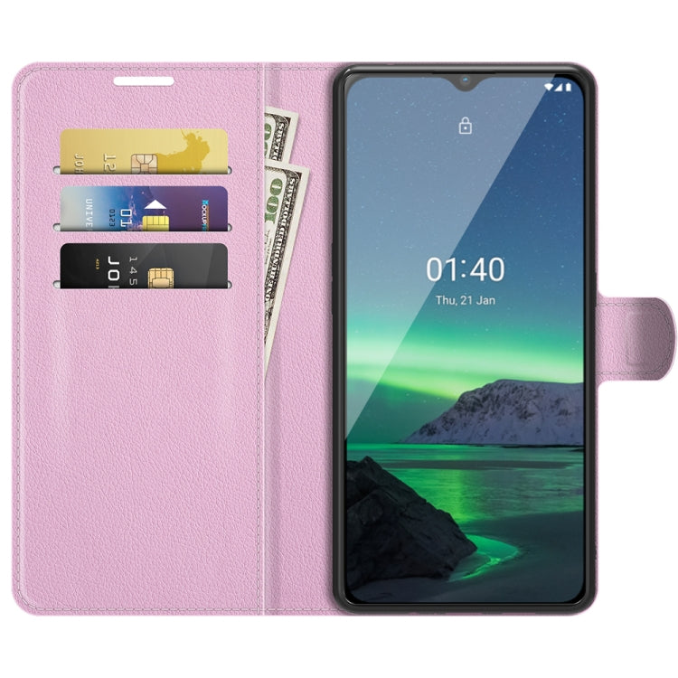 For Nokia 1.4 Litchi Texture Horizontal Flip Protective Case with Holder & Card Slots & Wallet