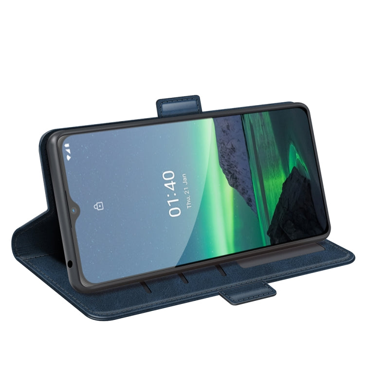 For Nokia 1.4 Dual-side Magnetic Buckle Horizontal Flip Leather Case with Holder & Card Slots & Wallet