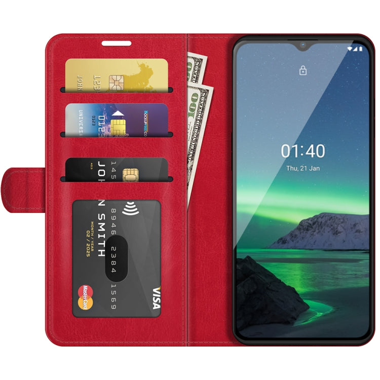 For Nokia 1.4 R64 Texture Single Horizontal Flip Protective Case with Holder & Card Slots & Wallet& Photo Frame
