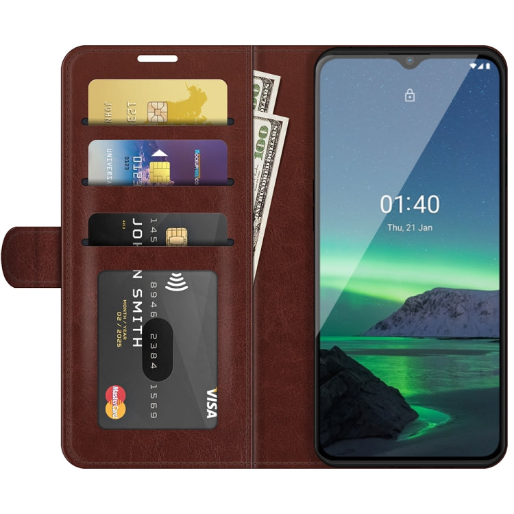 For Nokia 1.4 R64 Texture Single Horizontal Flip Protective Case with Holder & Card Slots & Wallet& Photo Frame