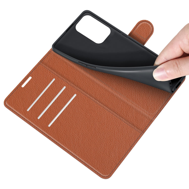 For OPPO A94 5G / F19 Pro+ 5G / Reno5 Z Litchi Texture Horizontal Flip Protective Case with Holder & Card Slots & Wallet