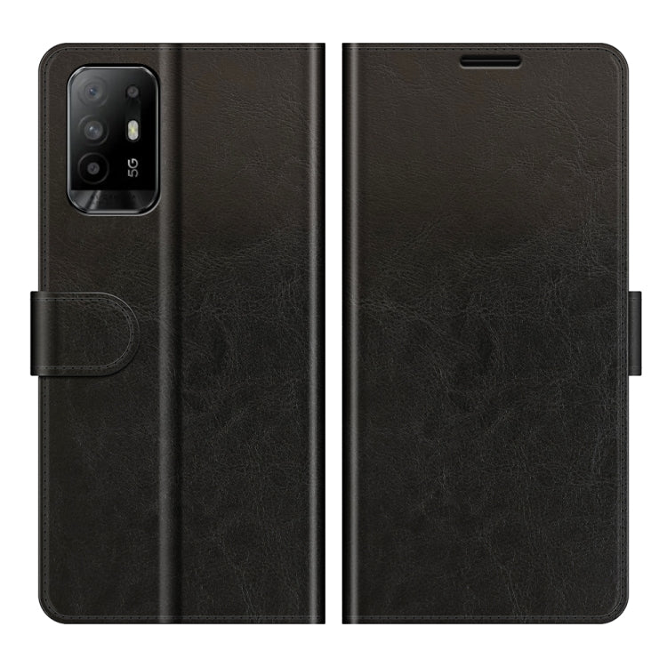 For OPPO A94 5G / F19 Pro+ 5G / Reno5 Z R64 Texture Single Horizontal Flip Protective Case with Holder & Card Slots & Wallet& Photo Frame