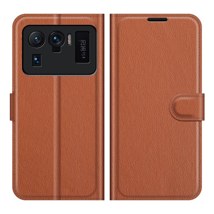 For Xiaomi Mi 11 Ultra Litchi Texture Horizontal Flip Protective Case with Holder & Card Slots & Wallet
