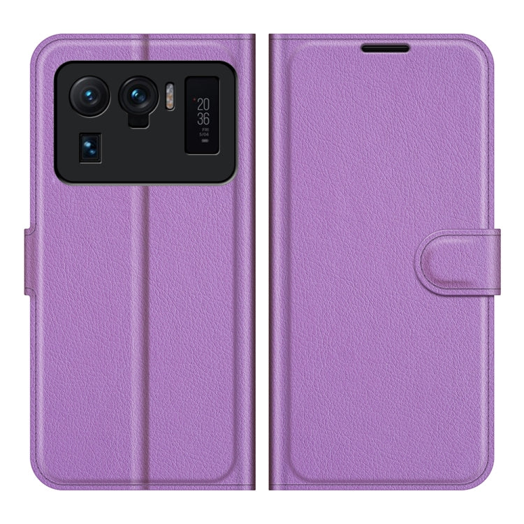 For Xiaomi Mi 11 Ultra Litchi Texture Horizontal Flip Protective Case with Holder & Card Slots & Wallet