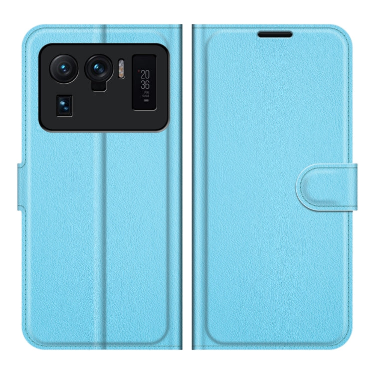 For Xiaomi Mi 11 Ultra Litchi Texture Horizontal Flip Protective Case with Holder & Card Slots & Wallet