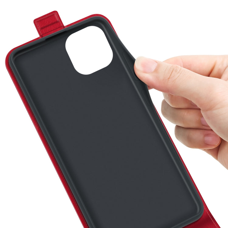 For Xiaomi Mi 11 Lite R64 Texture Single Vertical Flip Leather Protective Case with Card Slots & Photo Frame