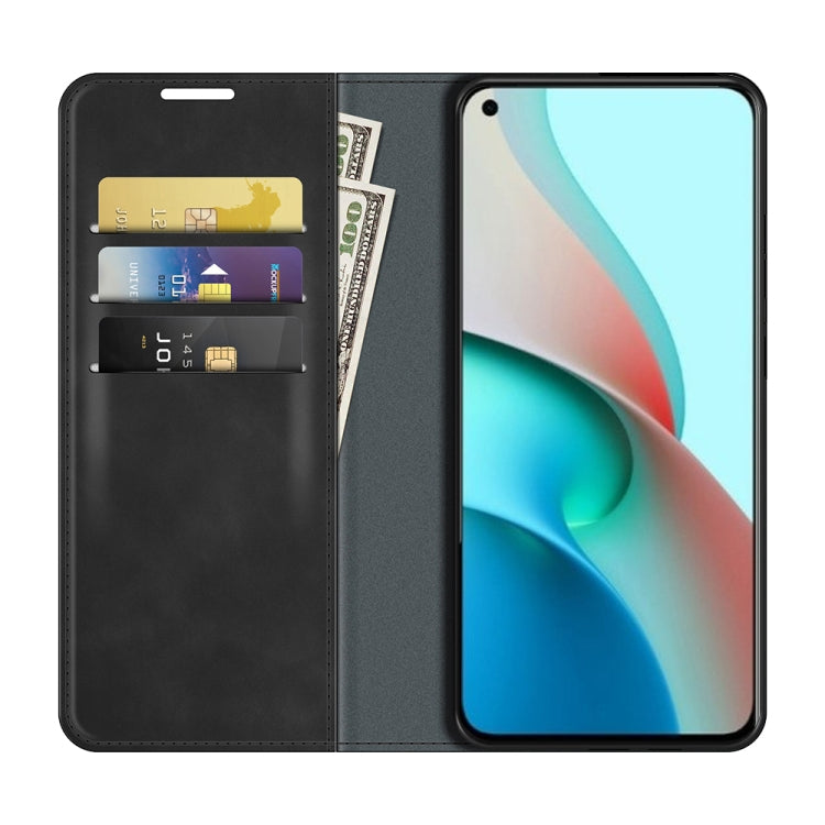 For Xiaomi Mi 11 Lite Retro-skin Business Magnetic Suction Leather Case with Holder & Card Slots & Wallet