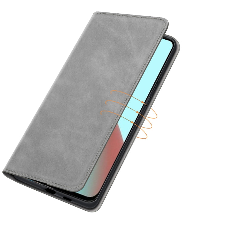 For Xiaomi Mi 11 Lite Retro-skin Business Magnetic Suction Leather Case with Holder & Card Slots & Wallet