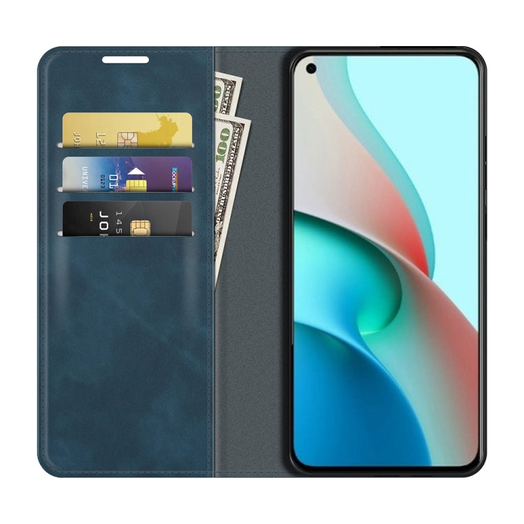 For Xiaomi Mi 11 Lite Retro-skin Business Magnetic Suction Leather Case with Holder & Card Slots & Wallet