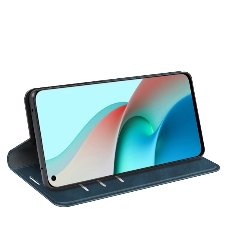 For Xiaomi Mi 11 Lite Retro-skin Business Magnetic Suction Leather Case with Holder & Card Slots & Wallet