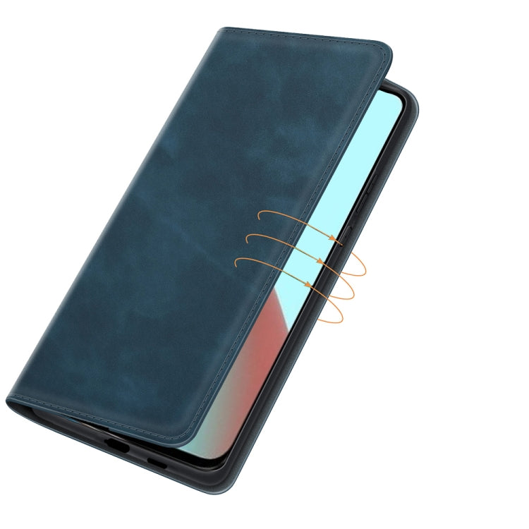 For Xiaomi Mi 11 Lite Retro-skin Business Magnetic Suction Leather Case with Holder & Card Slots & Wallet