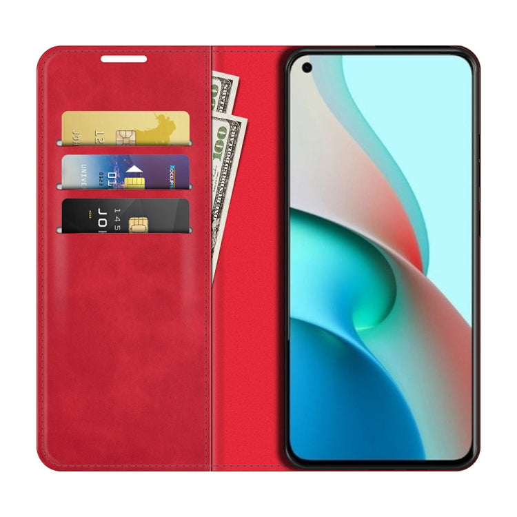 For Xiaomi Mi 11 Lite Retro-skin Business Magnetic Suction Leather Case with Holder & Card Slots & Wallet