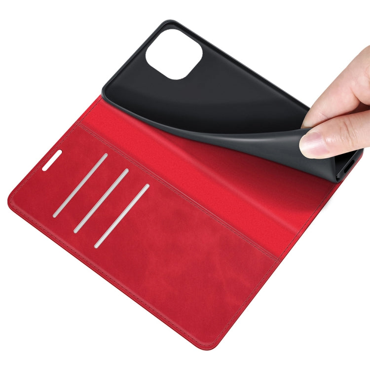 For Xiaomi Mi 11 Lite Retro-skin Business Magnetic Suction Leather Case with Holder & Card Slots & Wallet