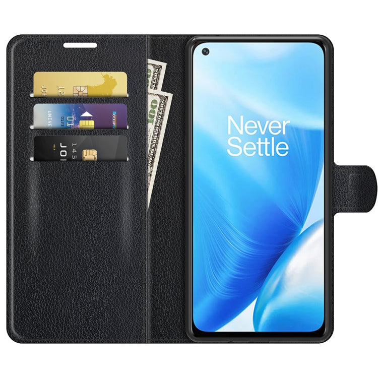 For OnePlus Nord N200 5G Litchi Texture Horizontal Flip Protective Case with Holder & Card Slots & Wallet