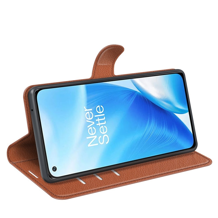 For OnePlus Nord N200 5G Litchi Texture Horizontal Flip Protective Case with Holder & Card Slots & Wallet