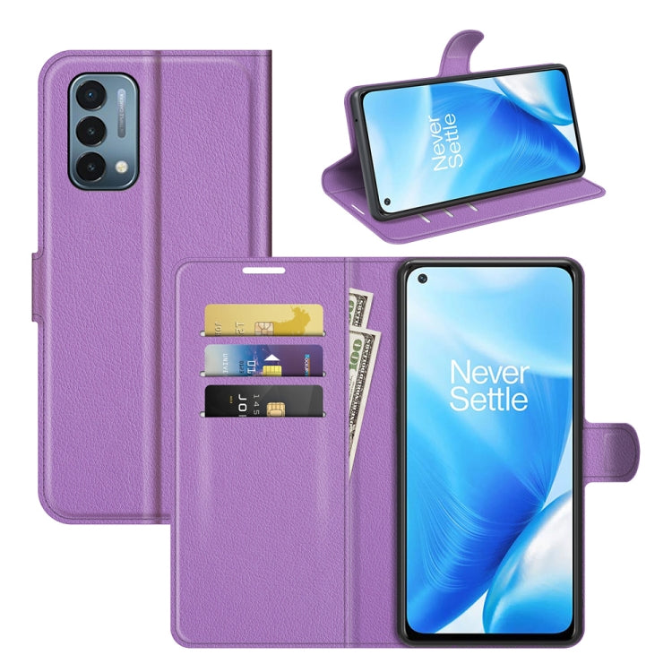 For OnePlus Nord N200 5G Litchi Texture Horizontal Flip Protective Case with Holder & Card Slots & Wallet