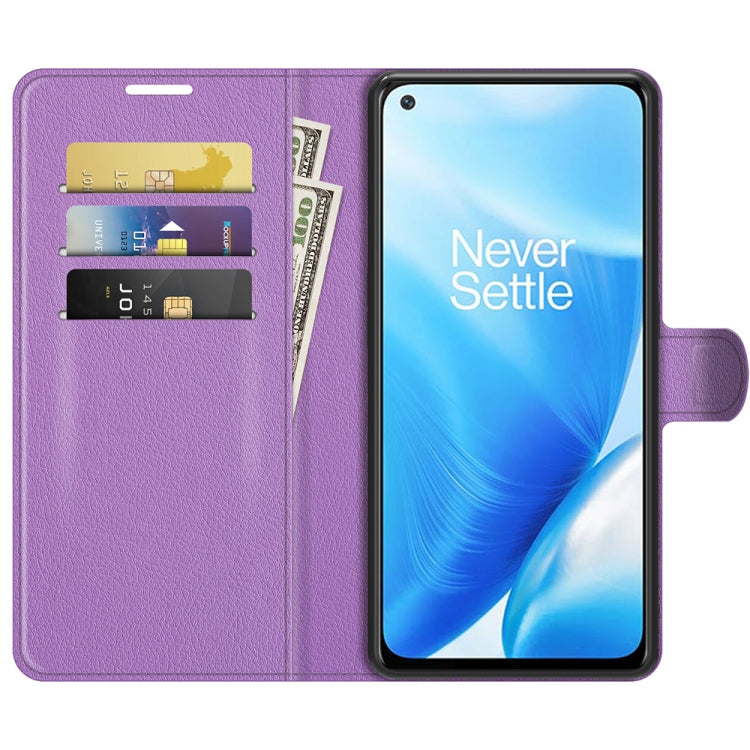 For OnePlus Nord N200 5G Litchi Texture Horizontal Flip Protective Case with Holder & Card Slots & Wallet