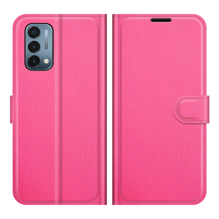 For OnePlus Nord N200 5G Litchi Texture Horizontal Flip Protective Case with Holder & Card Slots & Wallet